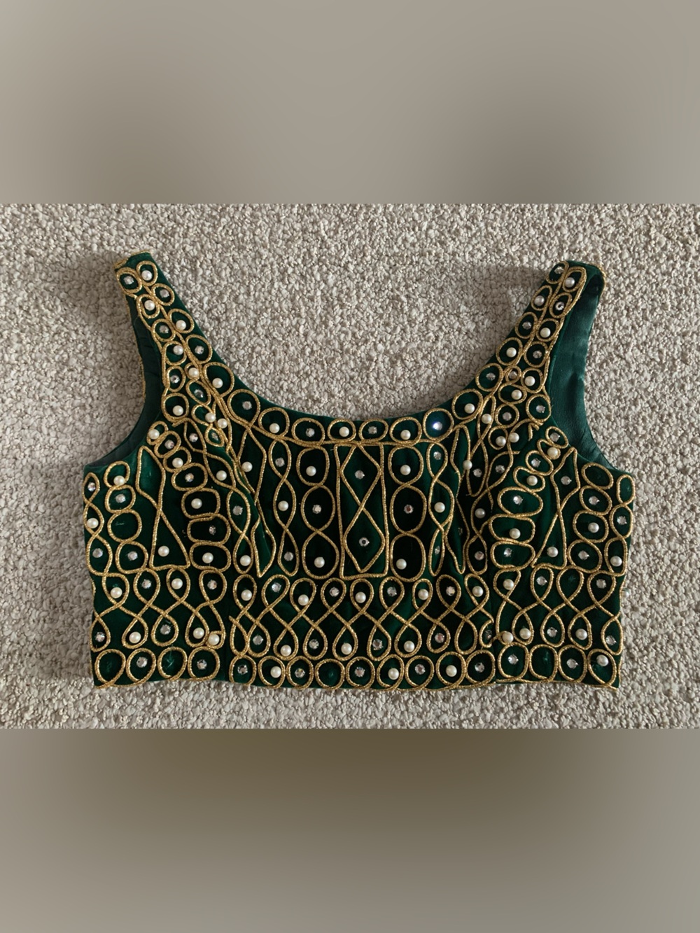 Funky embellished costume top